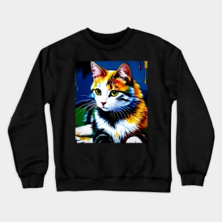cat pictures line art Crewneck Sweatshirt